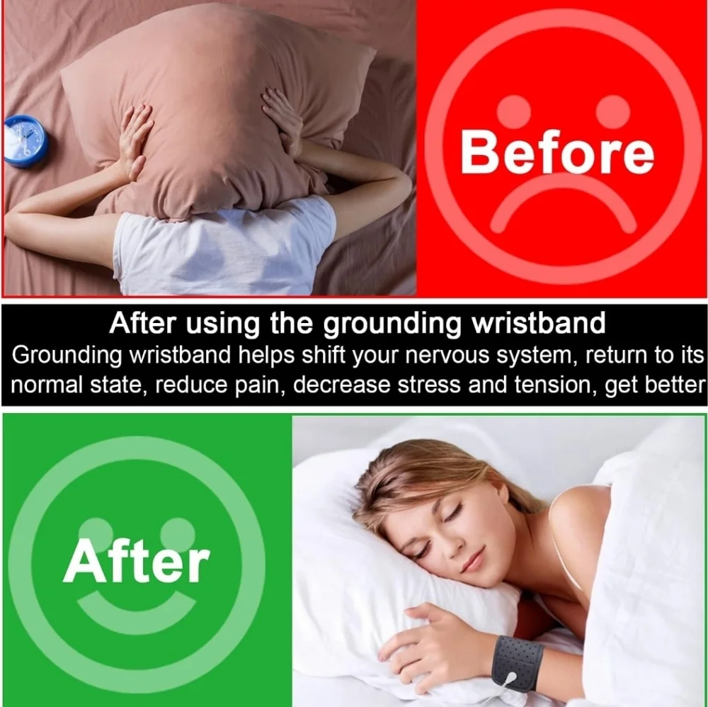 Grounding Strap, Grounding Wristband Protection for Men and Women, Grounding the